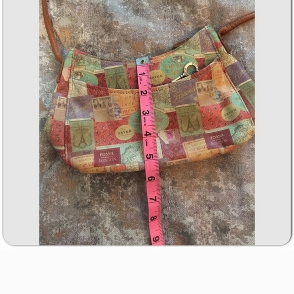 Fossil‎ Vos de London Leather Purse Retro Fossil Crossbody - Picture 11 of 13